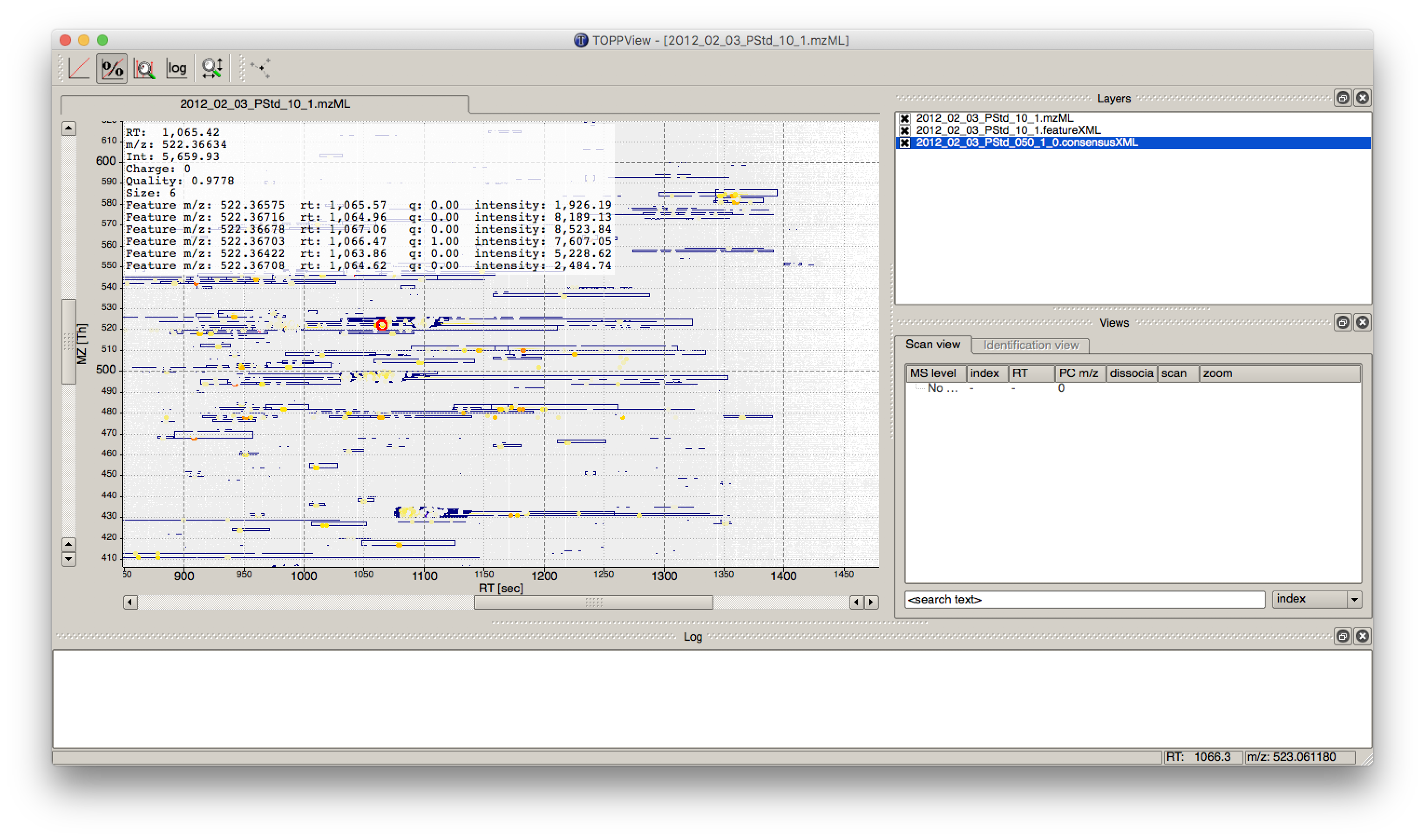Label-free quantification workflow for metabolites