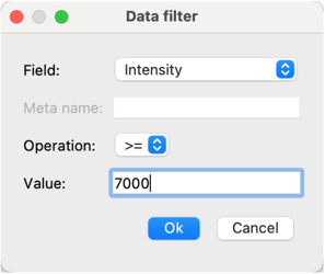filtering options